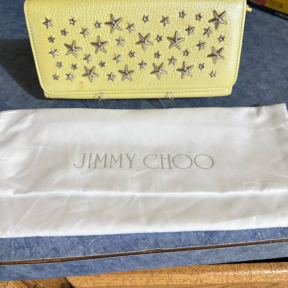 Jimmy Choo Yellow Star-Studded Leather Wallet
Authentic - Picture 8 of 10